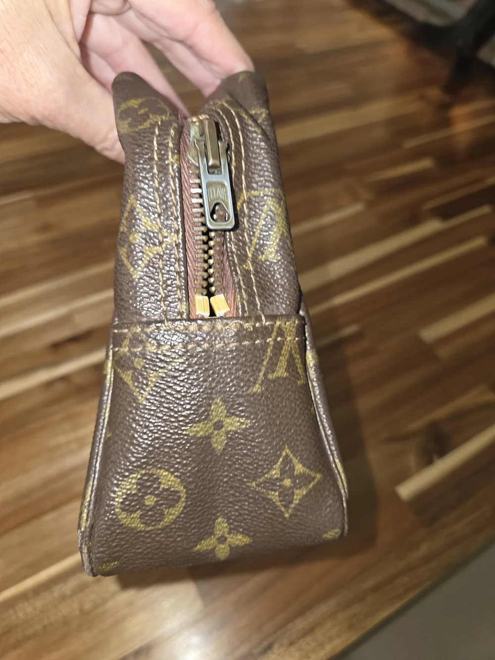 Louis Vuitton Monogram Trousse Toilette Canvas Cosmetic Pouch - Brown